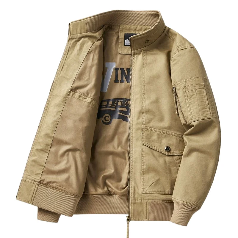 

New Autumn Men Multiple Pockets Cargo Jackets Loose Tooling Cargo High Quality Male Cotton Casual Jackets Men's Clothing Size 4X