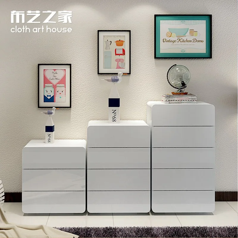 Paint three-bucket cabinet five-chest cabinet combination simple modern large-capacity locker bedroom bedside table storage cabi