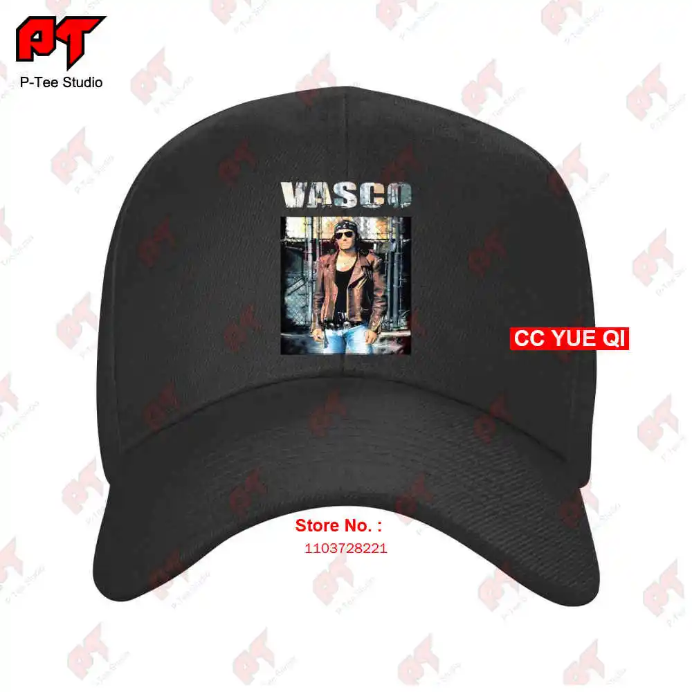 Vasco Rossi Vintage Material Textiles Original 1993 Baseball Caps Truck Cap IPU8