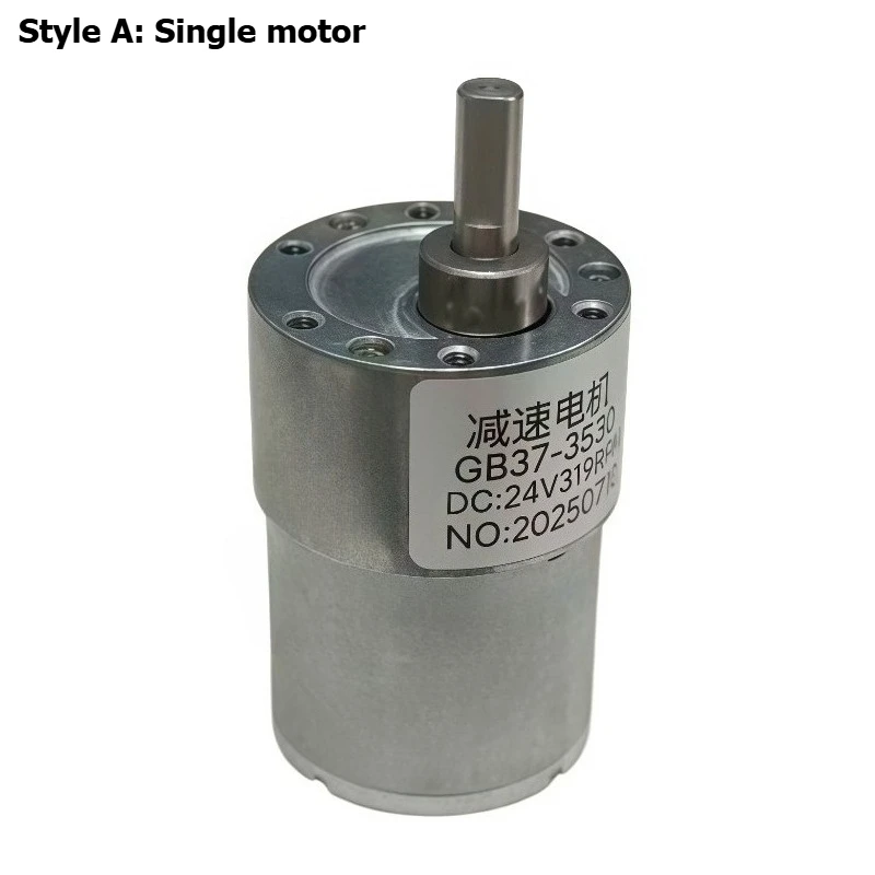GB37-3530 Miniature DC Speed Reduction Motor Robot 12V 24V With Speed Controller and Power Supply Connection Cable