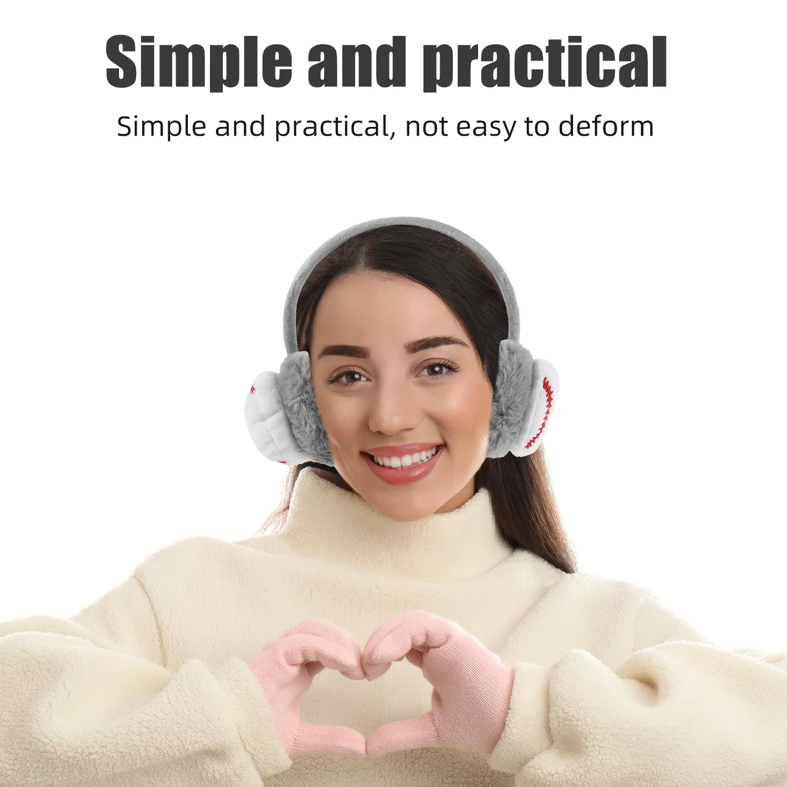 دافئ الأذن دفئا عقال الشتاء فروي يندبروف غطاء للأذنين في الهواء الطلق لركوب الدراجات الجري التزلج الأنشطة الرياضية معدات الصيد #5