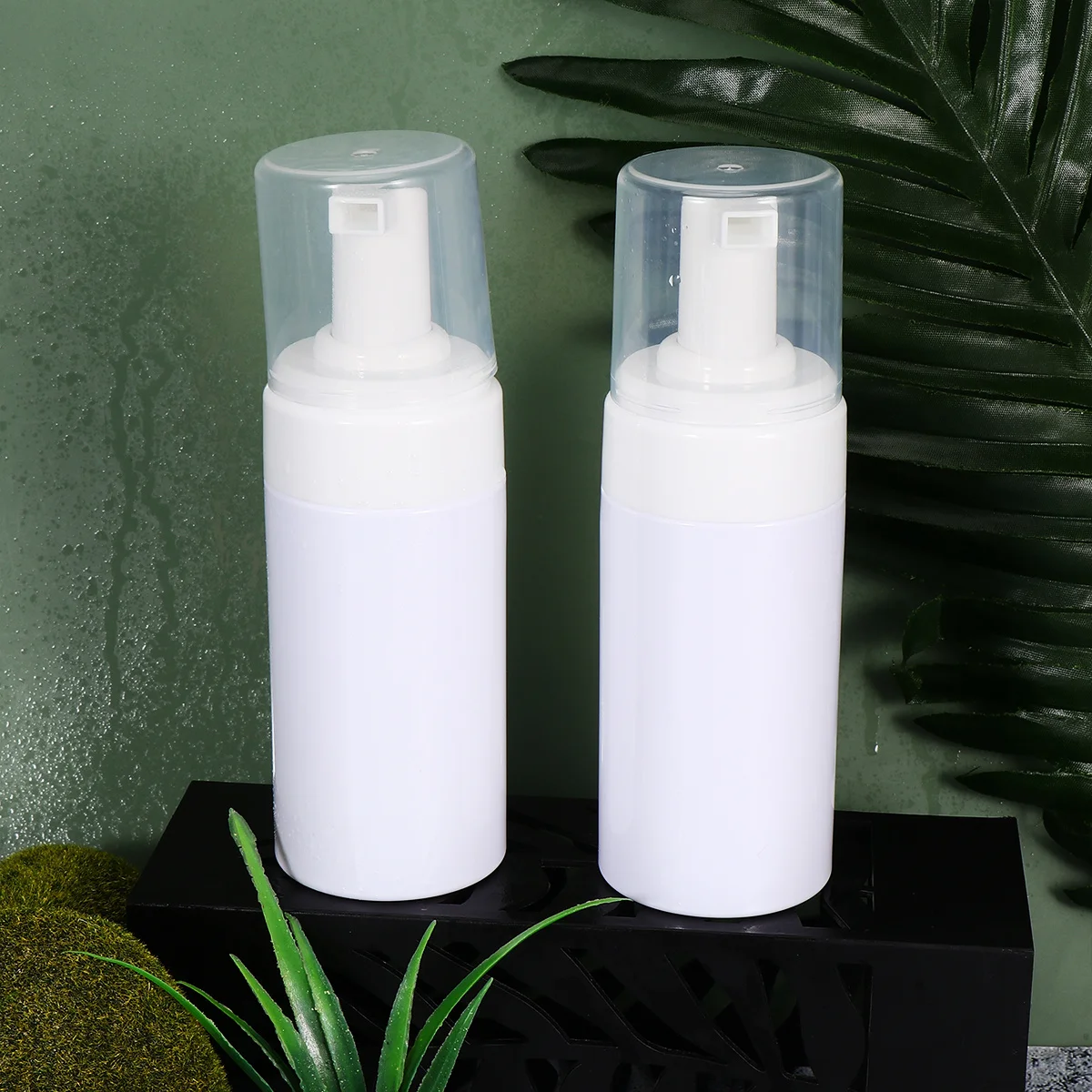 

4pcs Foam Bottle 100Ml Plastic Press Pump Dispenser For Liquid Soap Sub Bottle Refillable Durable Use Home Decoration Skincare