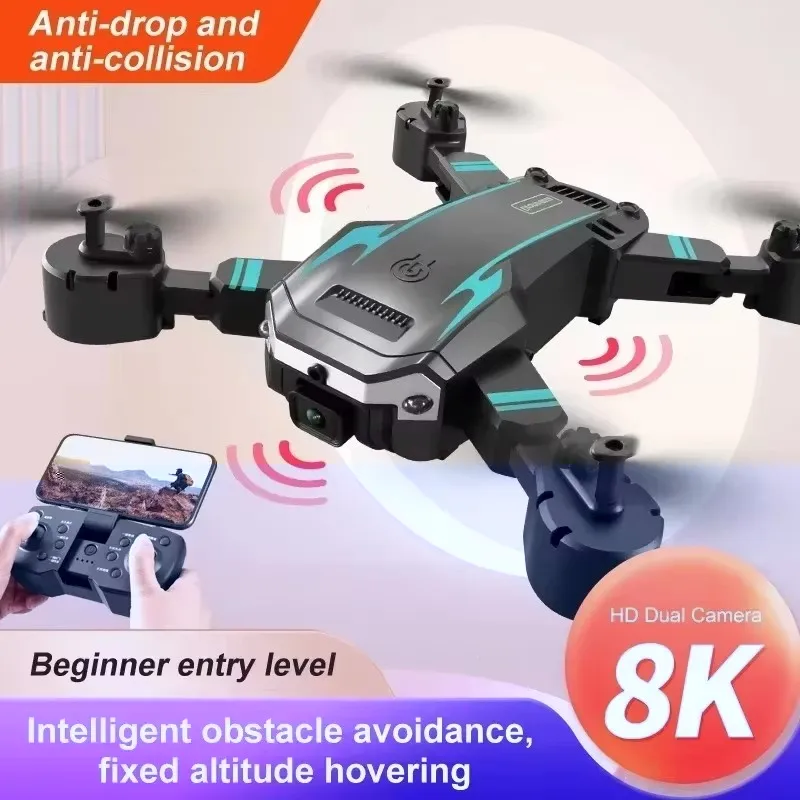 High quality  S6 Drone Profesional 8k 4K HD Camera Optical Flow 5G Control Screen Obstacle Avoidance Quadcopter APRON Kid Gift