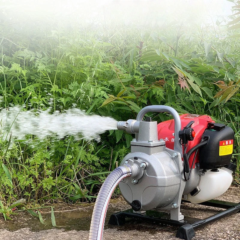 Imagem -05 - Potência Tempos Gasolina Motor Bomba de Água Irrigação Portátil Transferência de Água para Jardim Gramado Alta