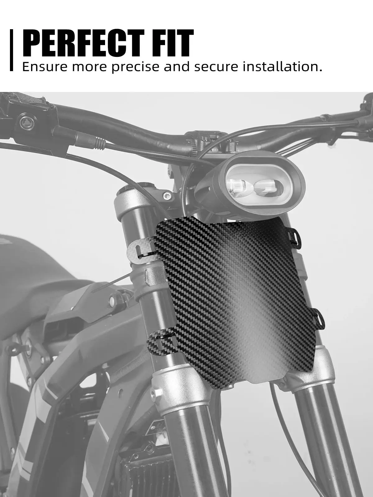 AliExpress NICECNC 2025 2024 2023 For Surron Light Bee X S L1E Surron Electric Bike Front Number Plate License Board Carbon Fiber For Surron Parts