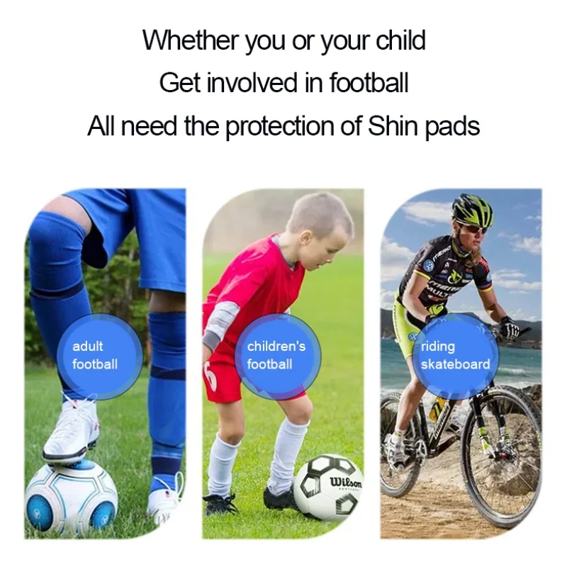 1 Pair Universal Football Soccer Shin Guard Shin Pads Protection Gear Shock Absorbing Protective Equipment for Children Adult