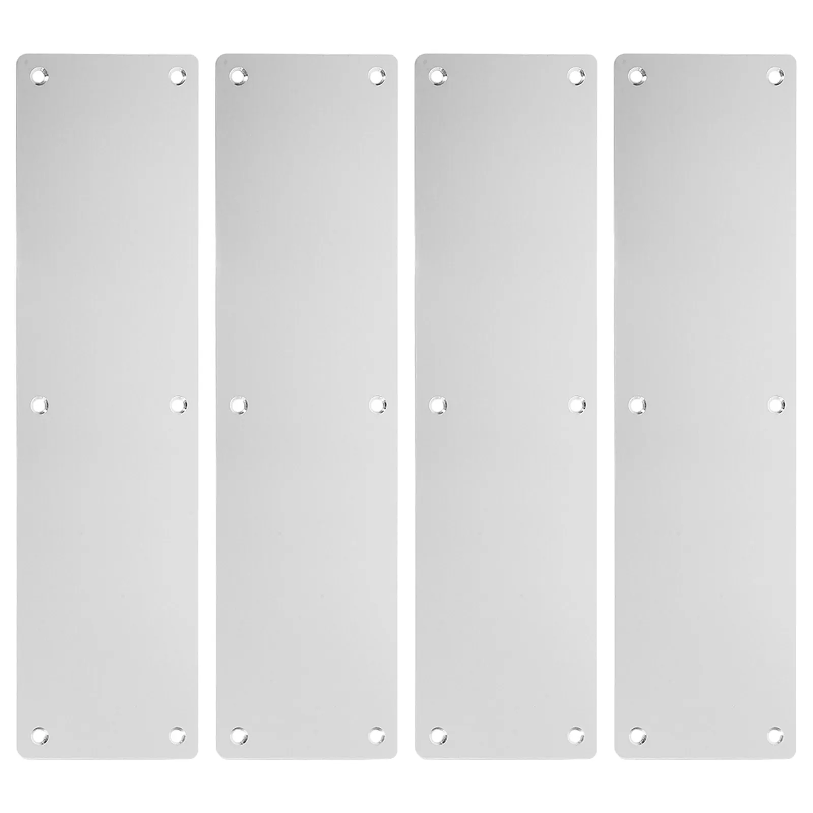 4Pcs Stainless Steel 304 Door Push Plates Fire Rated Protector Plates for Commercial Hotel Restaurant Use Door Protector Plate