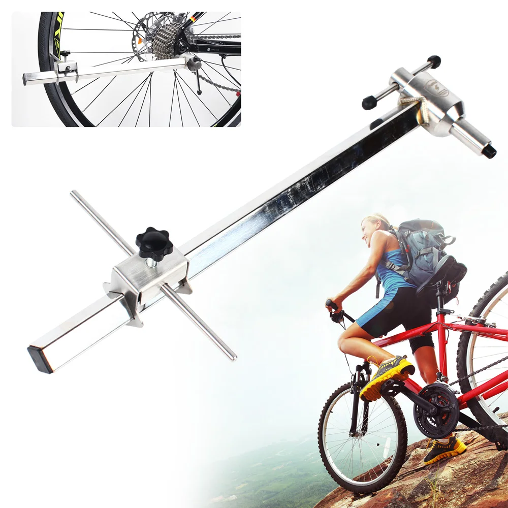 Strumento per l’allineamento dell’attacco del deragliatore, calibro per il deragliatore posteriore della bicicletta, regolazione di precisione per il corretto funzionamento del cambio, regolazione