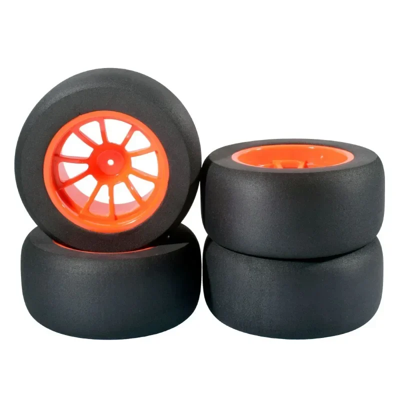 118 MM 4pcs  RC Rubber Sponge Tires Tyre Wheel Rim for HSP 1:10 Monster Truck 88005 HSP 94111 94108 94188