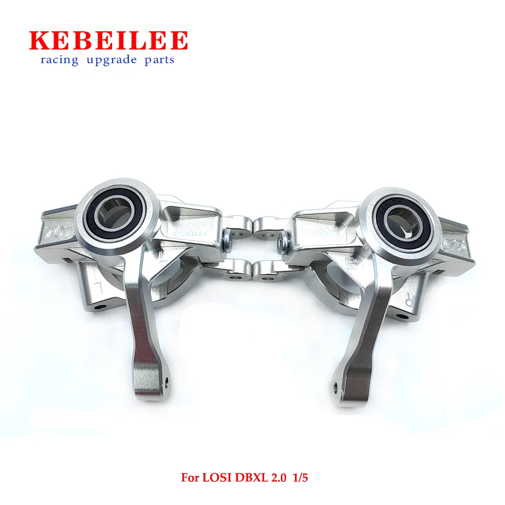 KEBEILEE CNC Alu7075 Front steering hub spindle L&R+C Hub For LOSI DBXL-E2.0 1/5