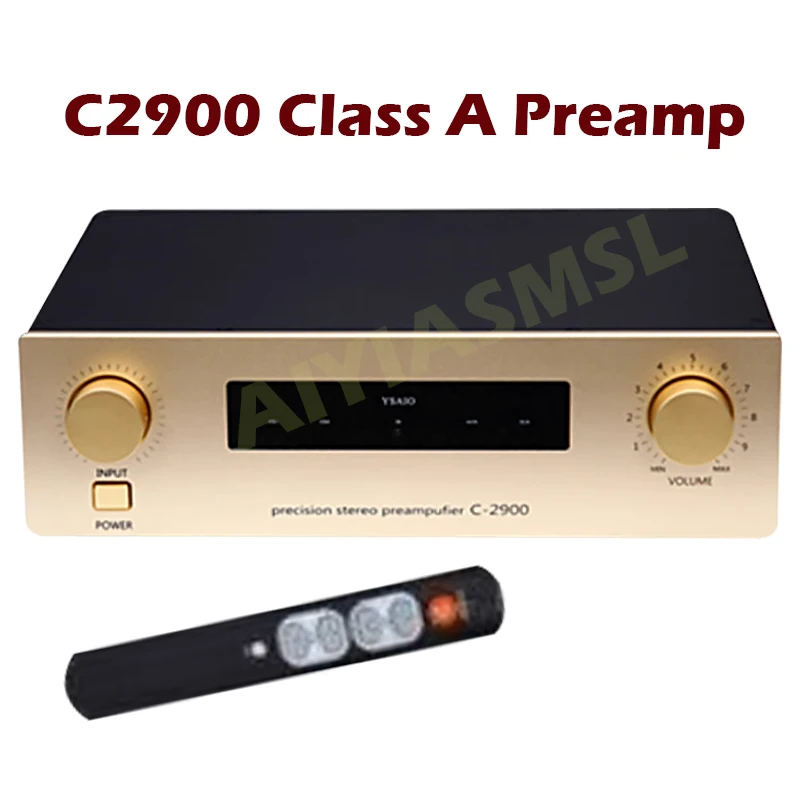 AIYIMA SMSL C2900 Class A Preamp Fully Symmetric Split Stereo HiFi Preamplifier XLR Balanced Remote Control Audio Amplifier