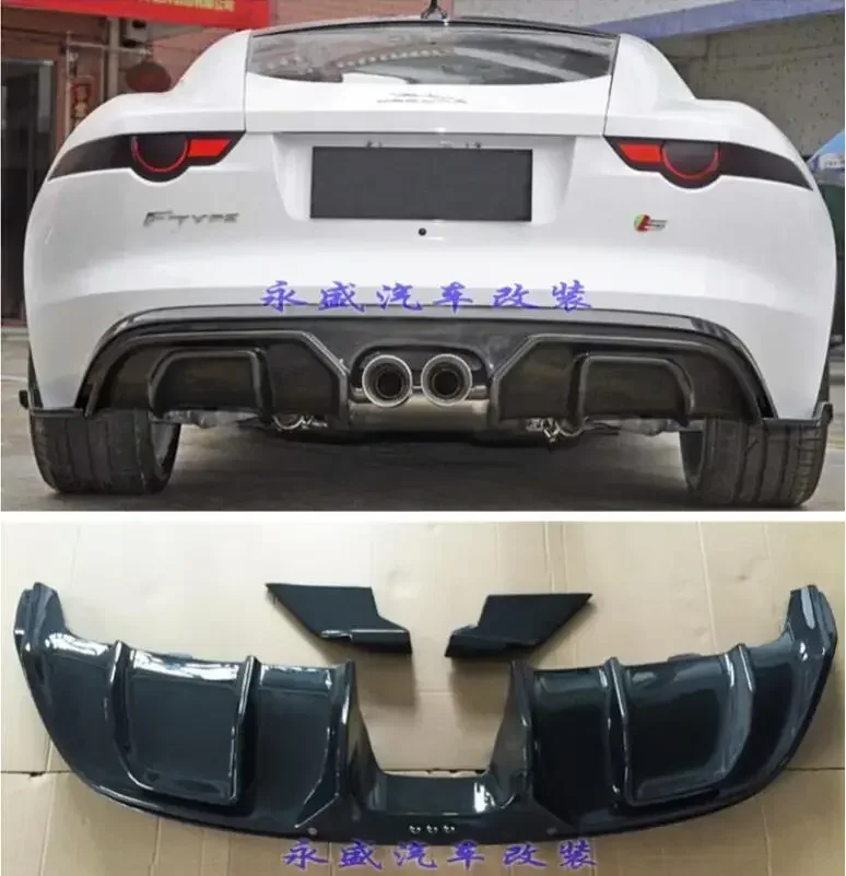 CARBON FIBER REAR BUMPER TRUNK LIP SPOILER DIFFUSER For Jaguar F-TYPE FTYPE 2014 2015 2016 2017 2018 2019 2020 2021