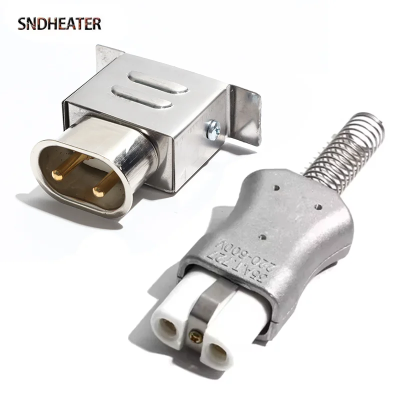 SNDHEATER T727 35A Ceramic Plug High Temperature Resistance Socket Base Set 5MM 6MM for Industrial Interjection Heating Element