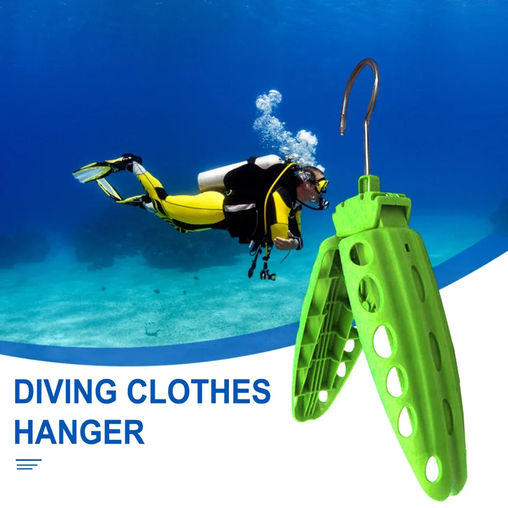 Dive Suit Hanger Foldable Heavy Duty Coat Rack Plastic Portable Rustproof Surfing Gear Snorkeling Accessories