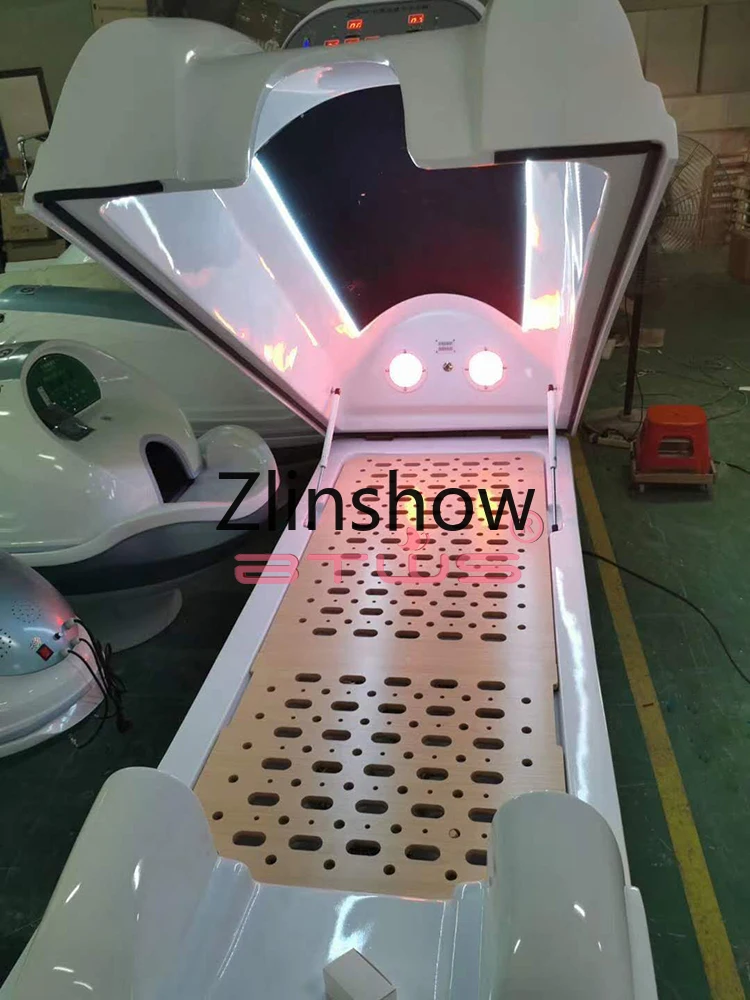 Far infrared Therapy Heat Energy Dry Steam Ozone sauna spa capsule for slimming machine with photon light