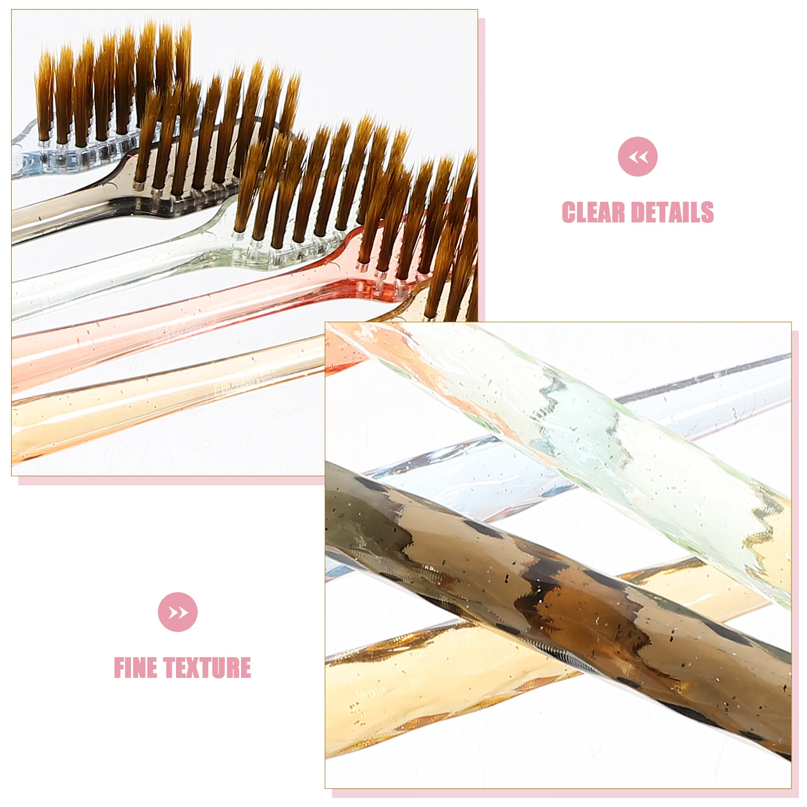 12 قطعة من فرشاة الأسنان المدمجة للبالغين، شعيرات ناعمة، مواد متينة، قبضة مريحة مناسبة لرحلات العمل والتخييم #5