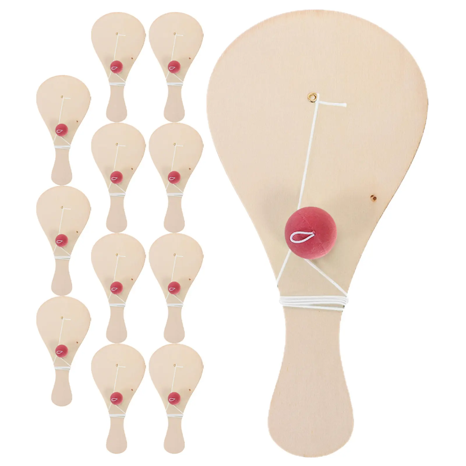 

Набор из 12 деревянных палочек для рисования и игры с мячом для детей: творческий набор для домашнего творчества с мячом на веревке для совместных игр родителей и детей