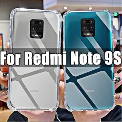 For Xiaomi Redmi Note 9S Soft Silicone Shockproof Clear Case TPU HD Transparent Covers Shell for Redmi Note 9 S 6.67