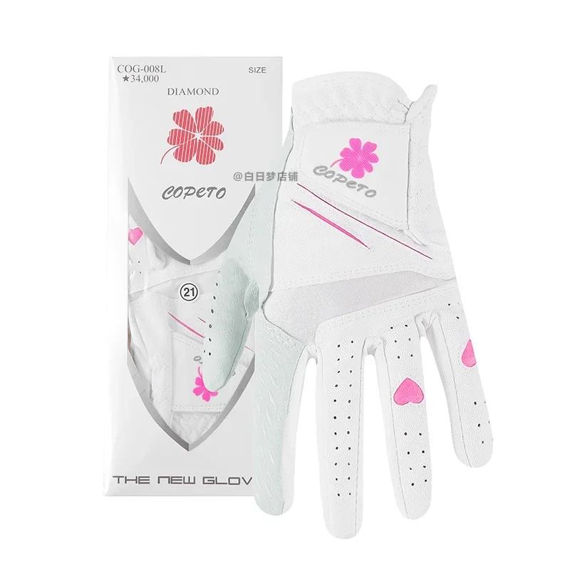 

Korea Japan eoo Golf Gloves Ladies Microfiber Leather Wear-Resistant Sports Anti-Slip Breathable #22016454