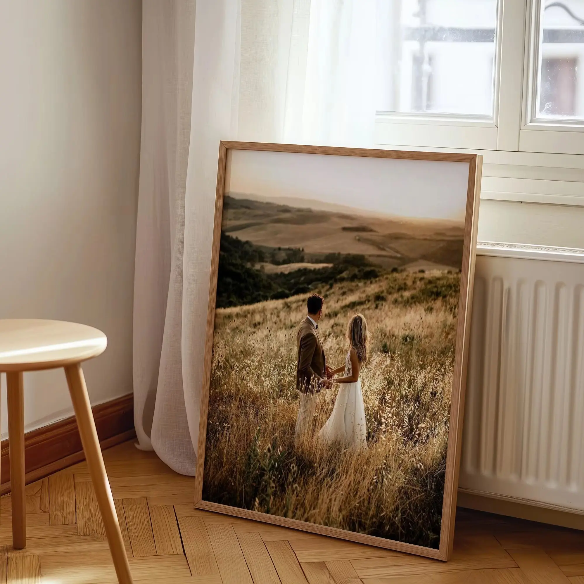1PC Custom Photo Canvas Print,Personalized Unframed Wall Art for Couples,Poster for Festive Wall Decor&Wedding Souvenir Gift
