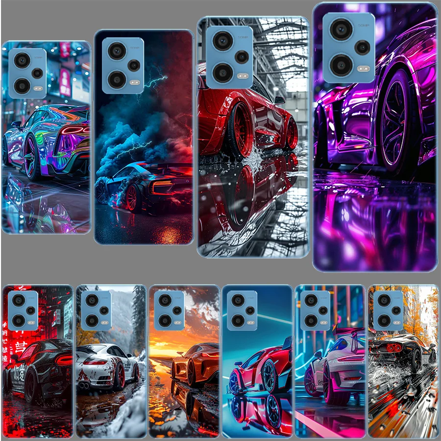 JDM Tokyo Drift Sports Car Male Men Case for Redmi Note 12 Pro 11 Pro Plus 12S 11S 11T 11E 10 5G 10S 9S 9T 9 8T 8 7 Phone TPU Cl