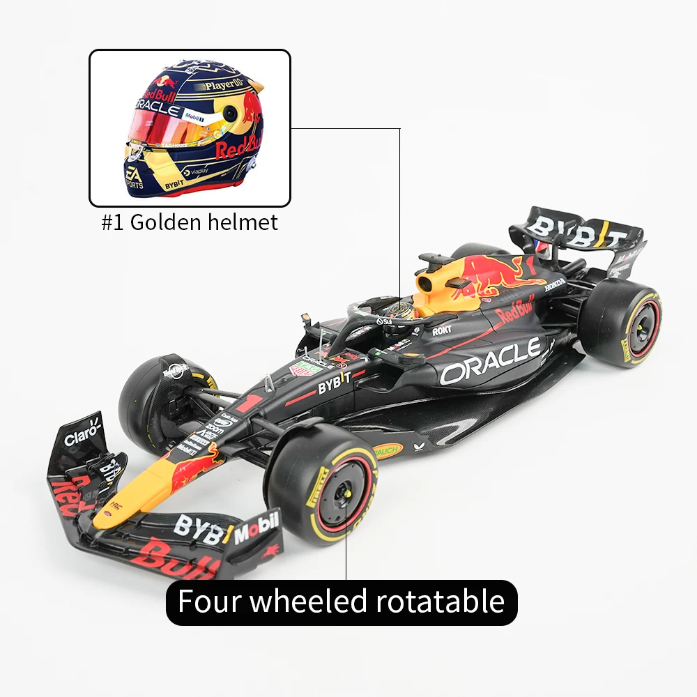 Bburago 1:24 Oracle RB19 RedBull Racing 2023 Max Verstappen Formula Car Static Diecast Alloy Model