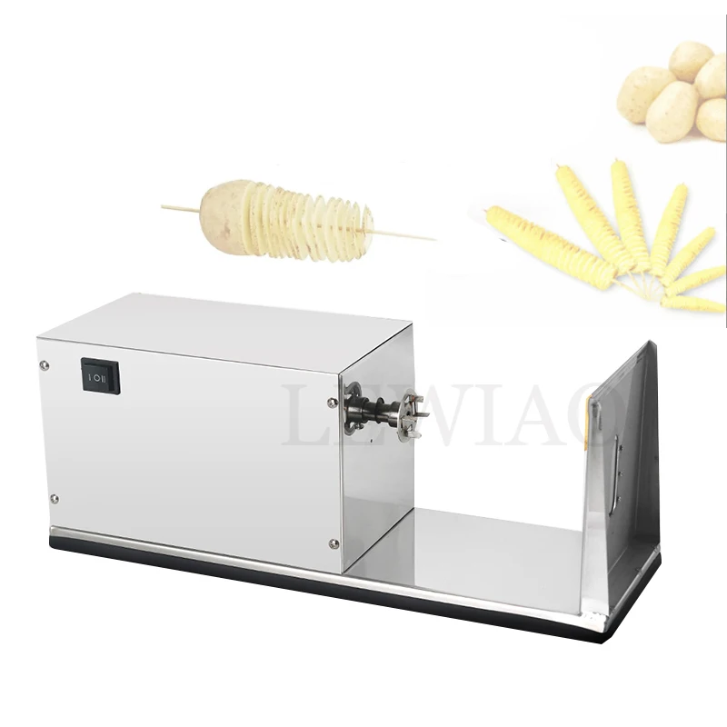 Automatic Spiral Potato Cutter Potato Stick Spiralizer Stainless Steel Tornado Curly Fries Twister Slicer Kitchen Tools Food