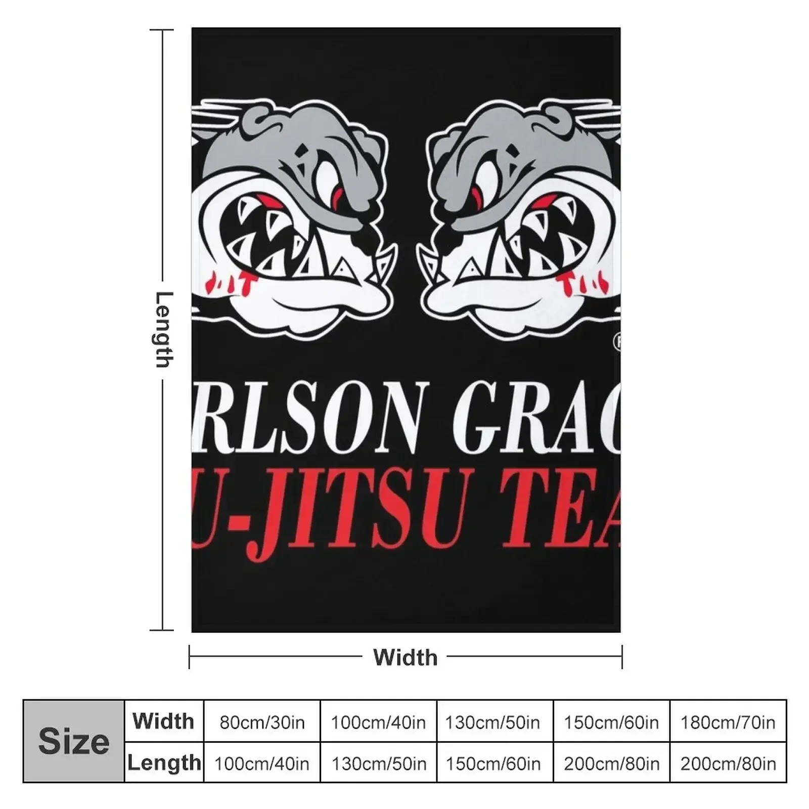 Carlson Gracie Jiu-Jitsu Team Logo Throw Blanket cosplay anime for sofa Heavy Blankets