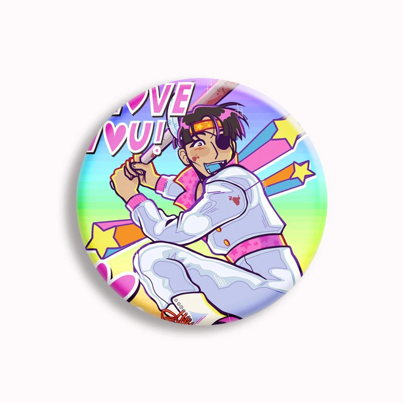 Yakuza Goro Majima Cartoon Soft Button Pin Majima Construction Vintage Brooch Badge Backpack Decor Gamer Collect Friends Gifts