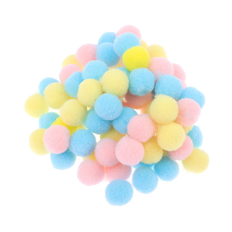 10mm gemischte Farbe High Bounce Ball DIY Kinder Kindergarten kreative Herstellung Materialien bunte kleine Haarball Plüsch ball