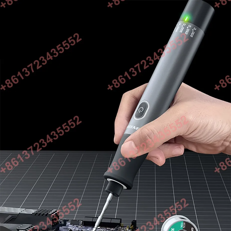 Portable professional-grade cordless soldering iron with constant temperature control, ideal for small repairs and soldering