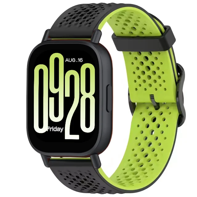 20mm 22mm Width Silicone Strap for Redmi Watch 5 Sport Smartwatch Breathable Replacement Wristband for Redmi Watch 5 Lite/Active