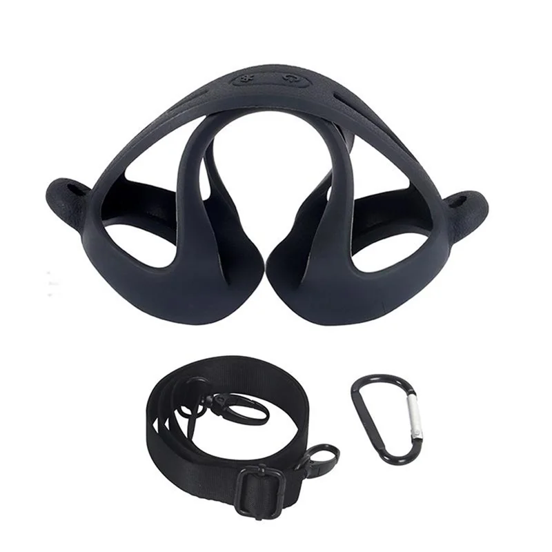 AA60-Bluetooth-Compatible For  Flip 6 Protective Sleeve Waterproof Silicone Case With Adjustable Strap And Carabiner