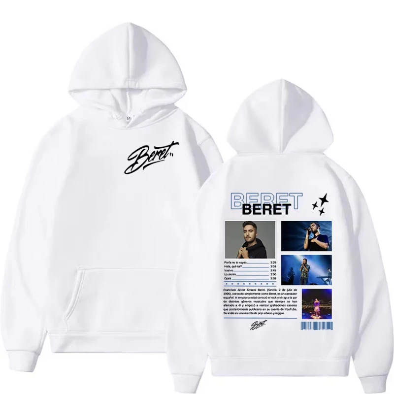 

Худи с графическим принтом Rapper Beret 2025: мужская толстовка в стиле хип-хоп, винтажный пуловер, унисекс, повседневная модная толстовка оверсайз с капюшоном, уличная одежда