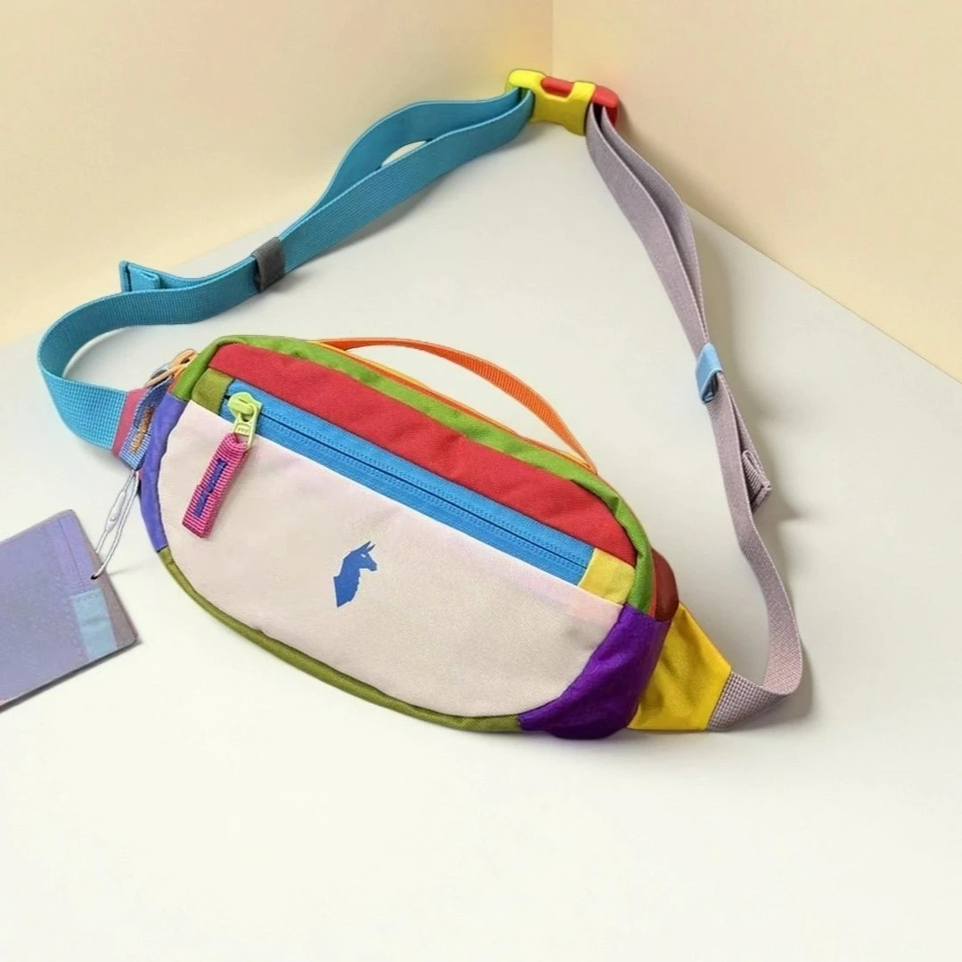 2026 حقيبة كروس جديدة وحزام حقيبة خارجية بألواح متباينة الألوان حقيبة خصر للسفر #4