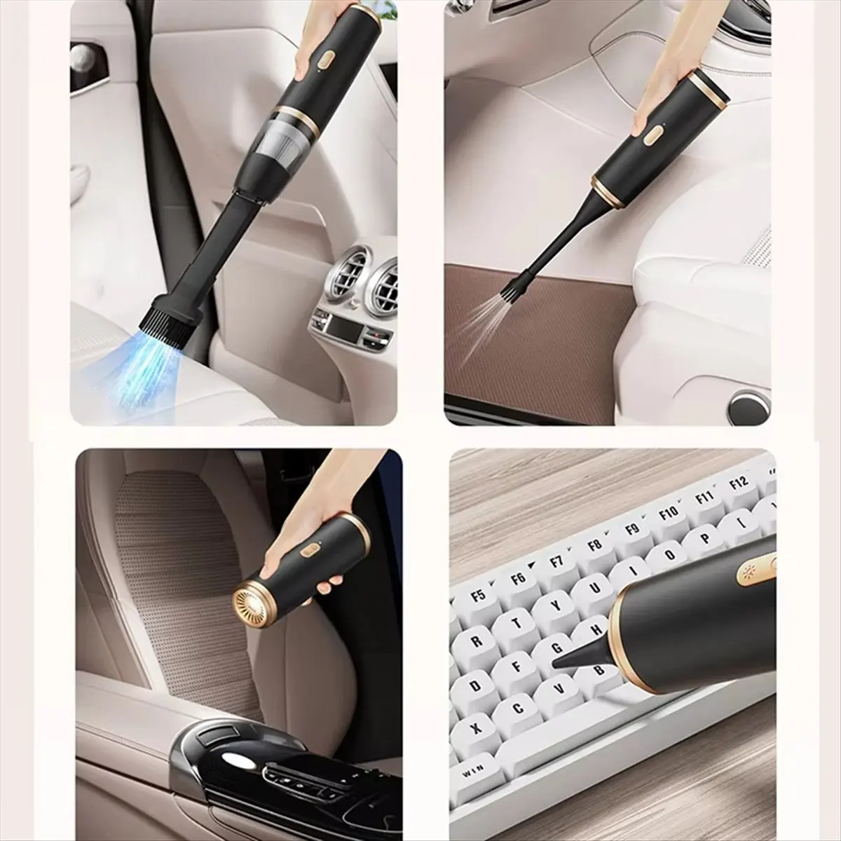 Rechargeable Handheld Vacuum Cleaner,Portable, Wireless, Dual-Purpose for Car and Home,Large Suction Force Dust Catcher