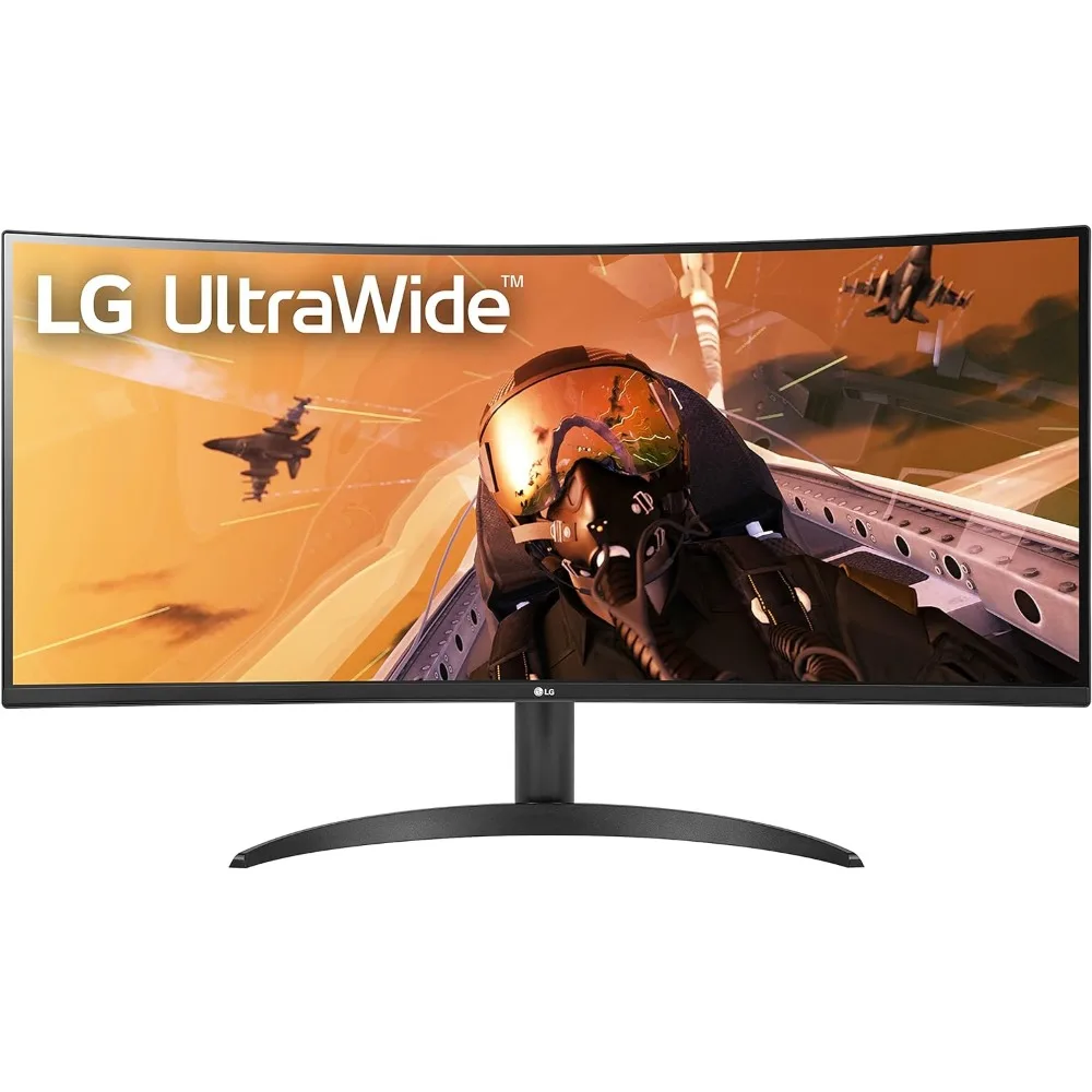 

34WP60C-B 34-Inch 21:9 Curved UltraWide QHD (3440x1440) VA Display with sRGB 99% Color Gamut and HDR 10,