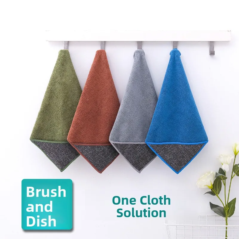 

New Kitchen Sponge Cloth Home Use Pot Bruing Tool Water Absorbent Stain Remover Table Cleaning Cloth Household entials
