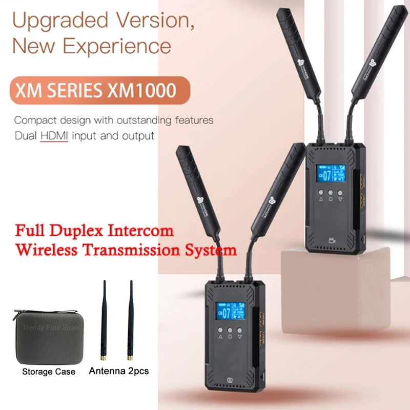 

Forhope XM1000 Wireless Video Transmission System HDMI-compatible 300M HD Image Transmission Distance Low-laten Live Streaming