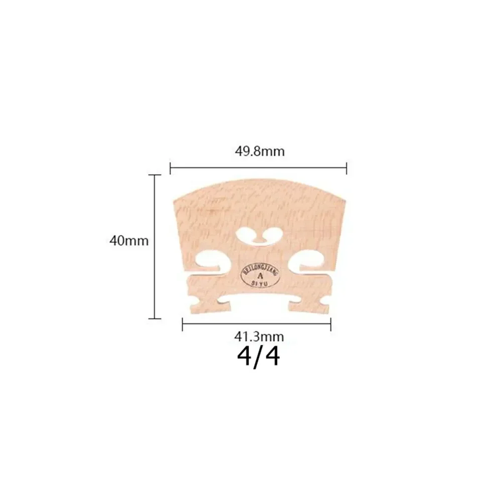 Violin Bridge Maple Full Size 4/4,3/4,1/4,1/2,1/8,1/10,1/16 Violin Accessories Luthier Parts Violin Bridge All Size