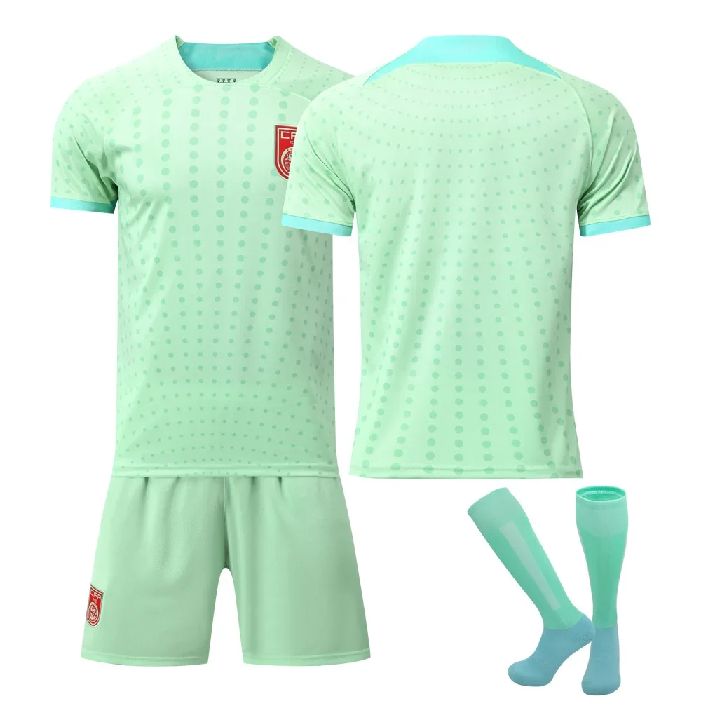 فريق جديد الصين لكرة القدم كيت الأطفال طالب جيرسي وو لي تشنغ تشى الأسود التنين طباعة التنين قارب زي ملابس رياضية