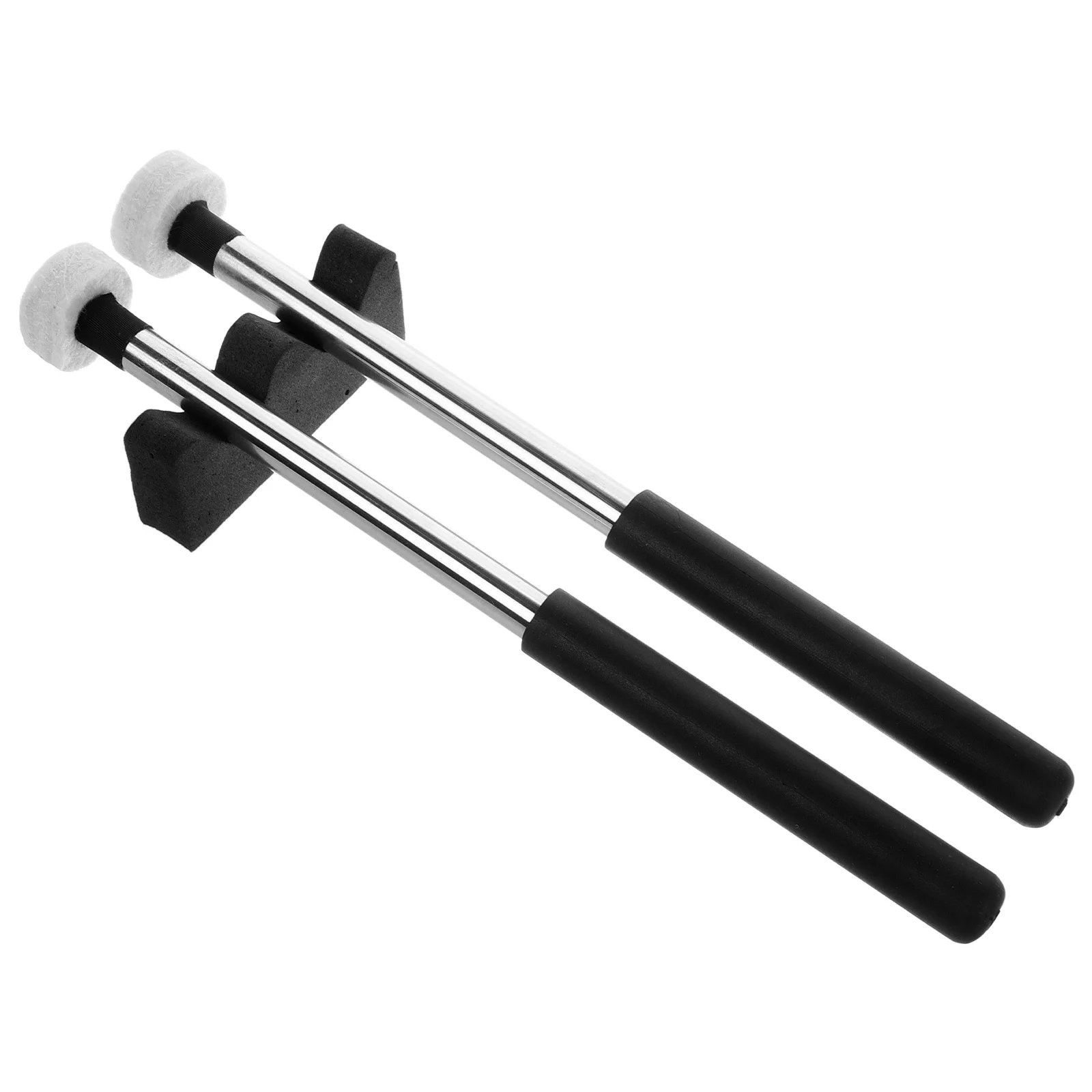 

2pcs Tongue Drum Mallets Black Felt Hammer For Percussion Singing Bowl Yoga Meditation Hand Drum Stick Xylophone Marimba Mallet