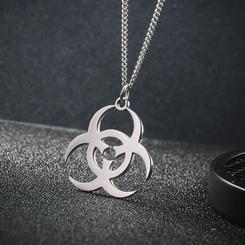 Necklaces Mens Pendants Simple Retro Necklace Biochemical Jewelry on The Neck Stainless Steel Hip Hop Chains Necklaces Fashion