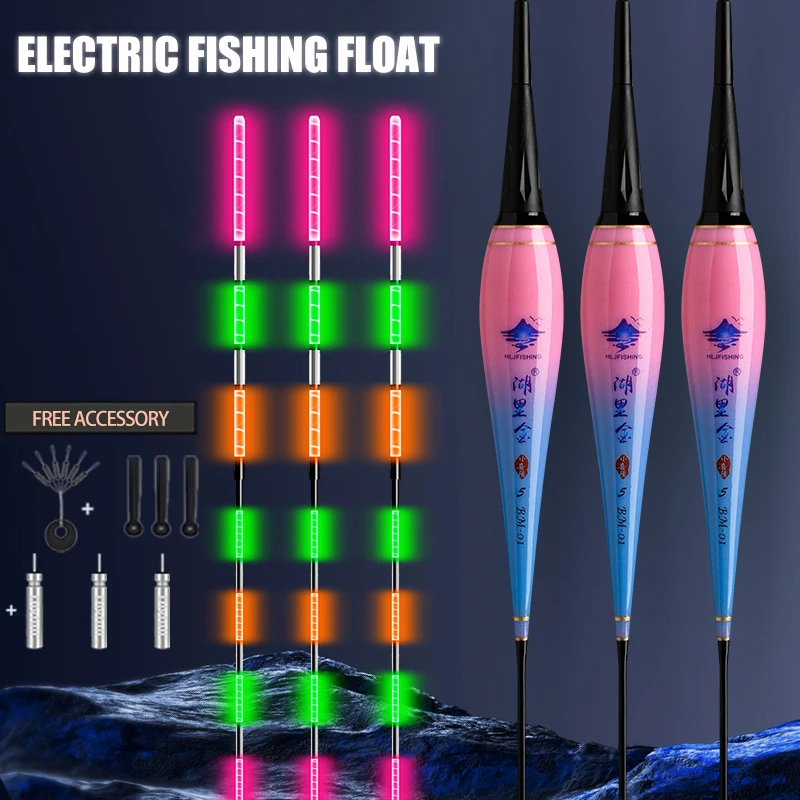 

3PCS/Lot Fishing Floats Cool Light LED Electric Night Fishing Floaters No Dazzle Bobbers CR425 Used For Accessories