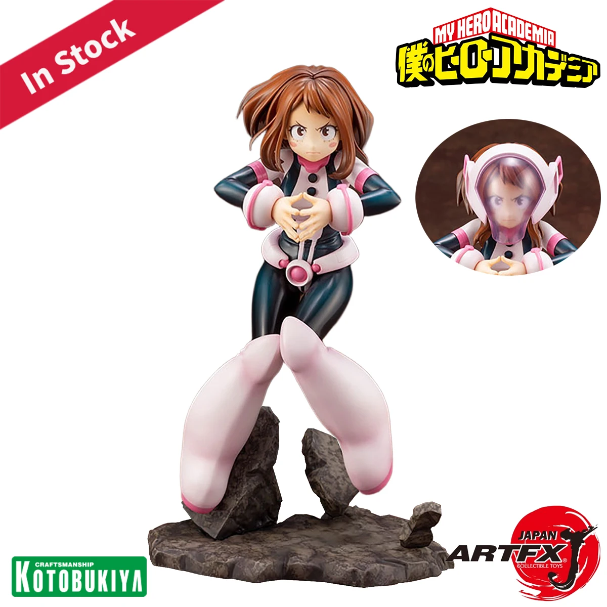 

Оригинальная подлинная Kotobukiya, предварительно окрашенная ARTFX J Boku No Hero Academia Uraraka Ochaco 1/8 H = 21 см, украшение в виде аниме-персонажа