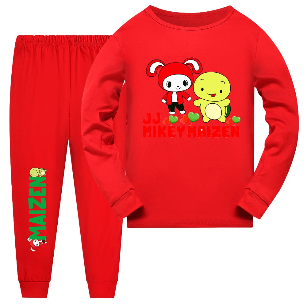 JJ Mikey Maizen Girls Boys Clothes Set Kids Long Sleeve Tshirt Pants Casual Sport Suits 2pcs Maizen JJ T-shirt Tracksuit Outfits