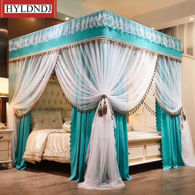 New Integrated Fully Closed Shading Mosquito Net Cloth Curtain Double-Layer Mosquito Net Thickened Cloth Curtain Without Bracket