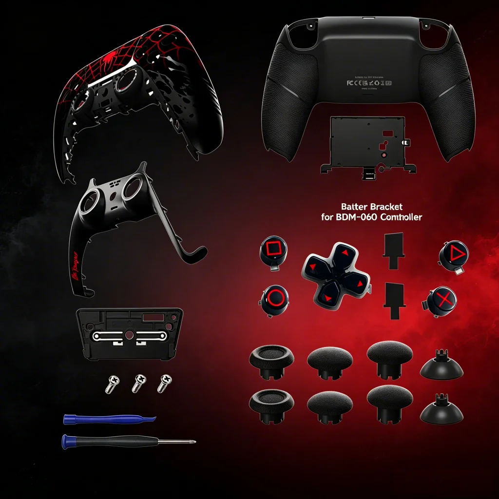 Kit Completo de Botões para Substituição da Tampa Traseira do Controle PS5, Compatível com BDM-010、020、030、040、050、060 DS5