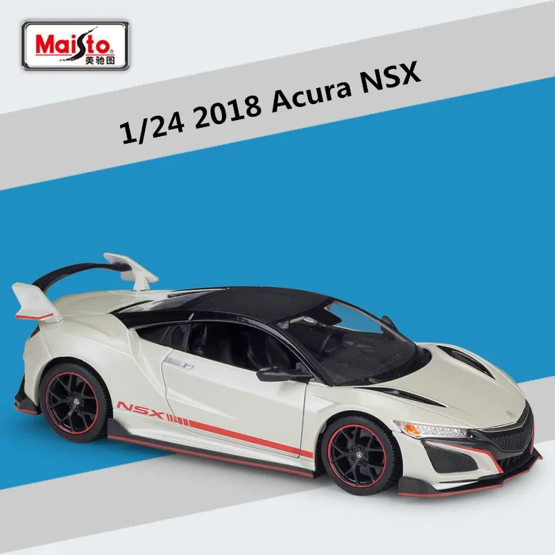 1:24 2018 أكورا NSX سبيكة سيارة رياضية نموذج Diecasts لعبة معدنية المركبات نموذج سيارة محاكاة جمع لعبة هدية