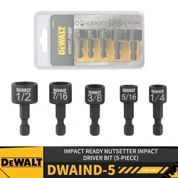 DEWALT DWAIND-5 Impact Ready Nutsetter Impact Driver Bit (5-Piece) Power Tool Accessories